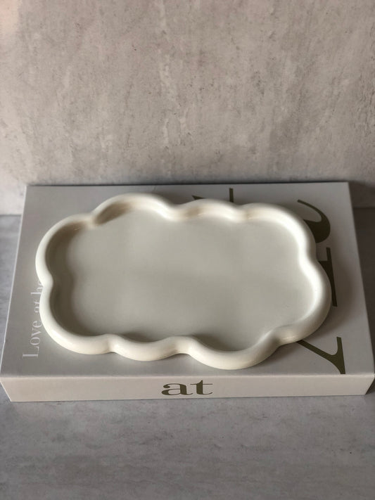 Cloud-Inspired Decorative Tray